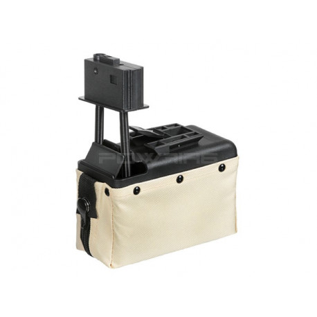 AK ammobox 1500 coups pour M249 - Tan - 