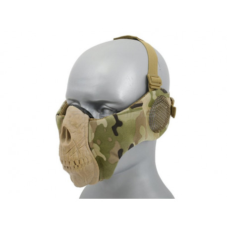 Half Face SKULL Mask (Ear Version) - Multicam - 